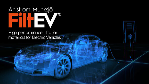 Ahlstrom-Munksjö lanza al mercado FiltEV®, su nueva plataforma integral de material para filtración de alto rendimiento para vehículos eléctricos